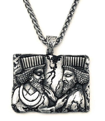 Asoodehdelan Sterling Silver Persian Achaemenid Kings Necklace Pendant Gift