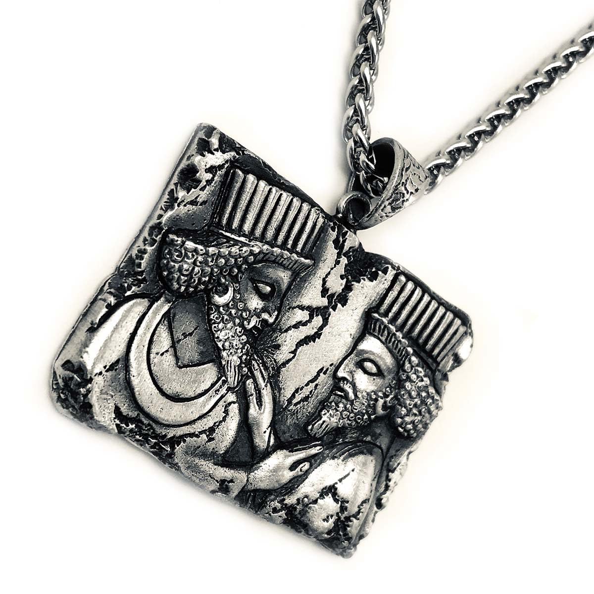 Asoodehdelan Sterling Silver Persian Achaemenid Kings Necklace Pendant Gift