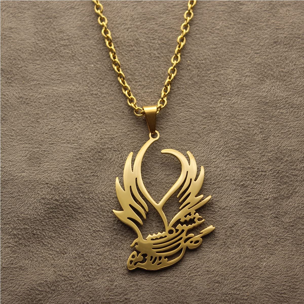 Persian Farsi Love Eshgh Poem Pendant Necklace