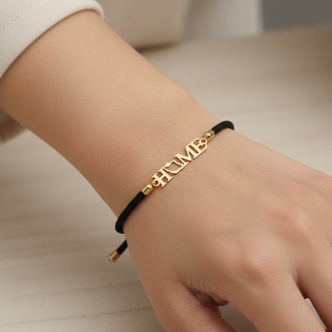 0 Farsi Iran map home Bracelet