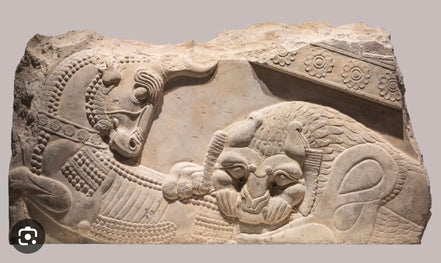 Sterling Silver Persian Iranian Necklace Lion Bull Necklace