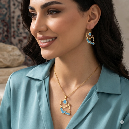 1 Iran map and Eshgh Necklace Chain