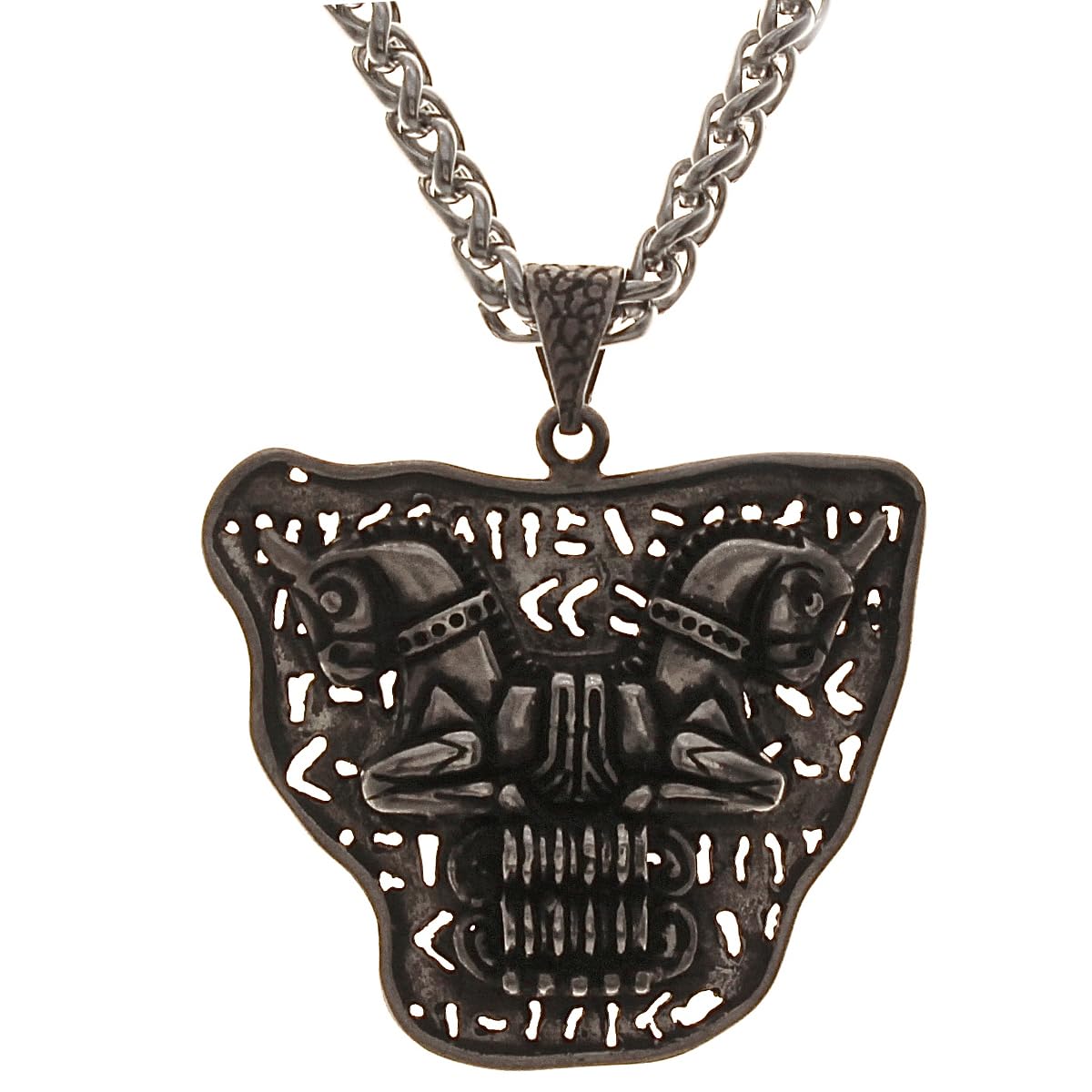 Sterling Silver Iranian Persian Necklace Capital Of Column Necklace Chain