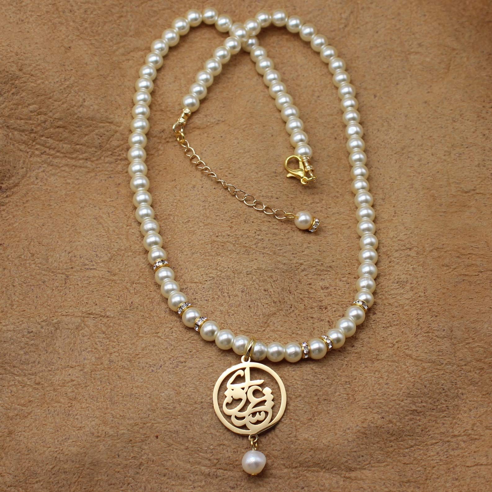 Iranian Persian Farsi Love Eshgh Pearl Necklace