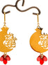 Iranian Persian Pomegranate Yalda Anar Earrings Necklace Set