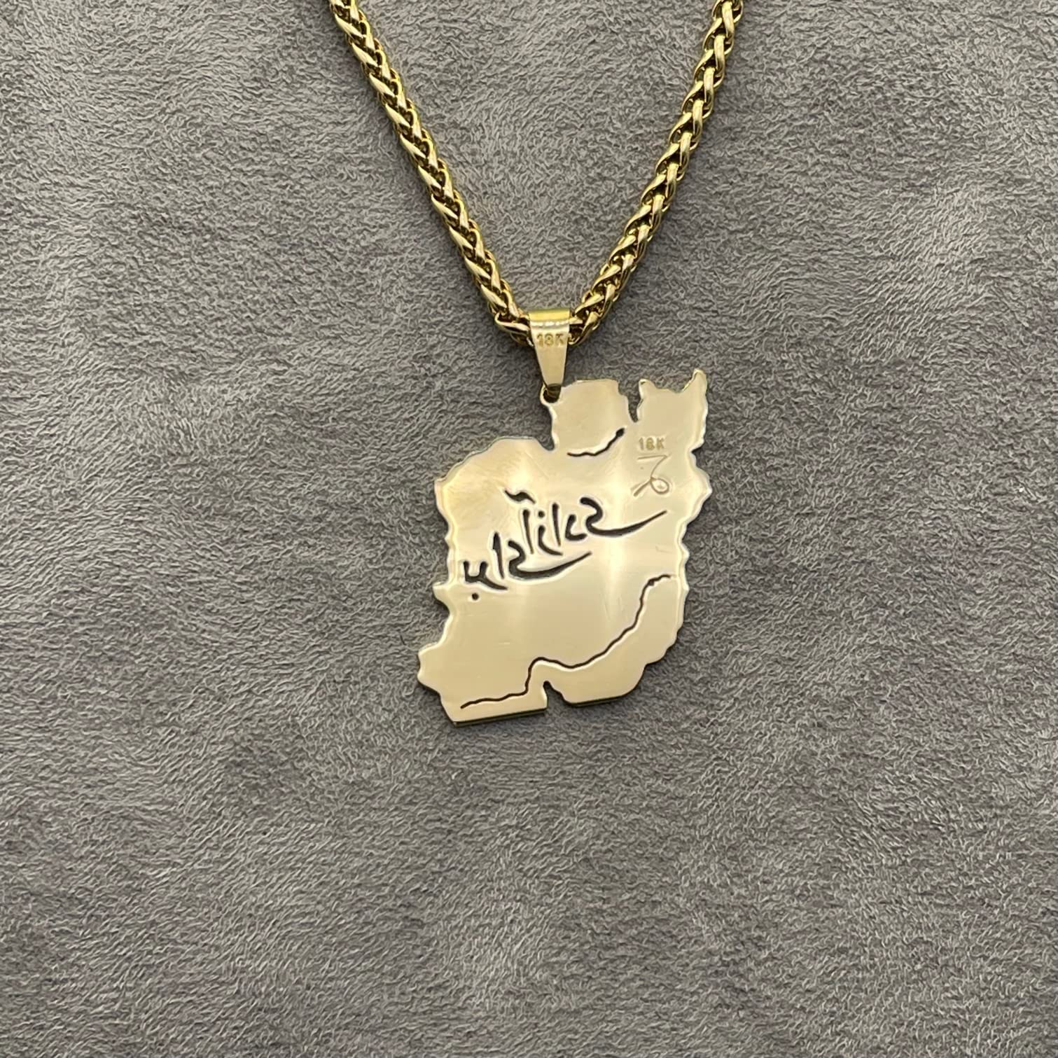 For Freedom Azadi Iran Map Pendent Necklace Chain