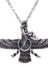 Iranian Large Silver Pt Stainless Steel Farvahar Necklace Faravahar Persian Necklace