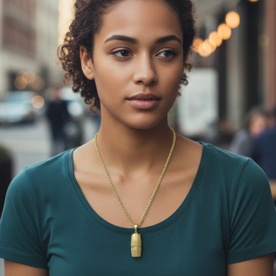 1 Large Cyrus The Great human right cylinder necklace