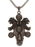 Sterling Silver Persian Iranian Achaemenid Winged Lion Shield Necklace