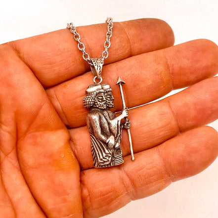 Asoodehdelan Sterling Silver Persian Hakhamaneshian Soldier Worrier Necklace Pendant