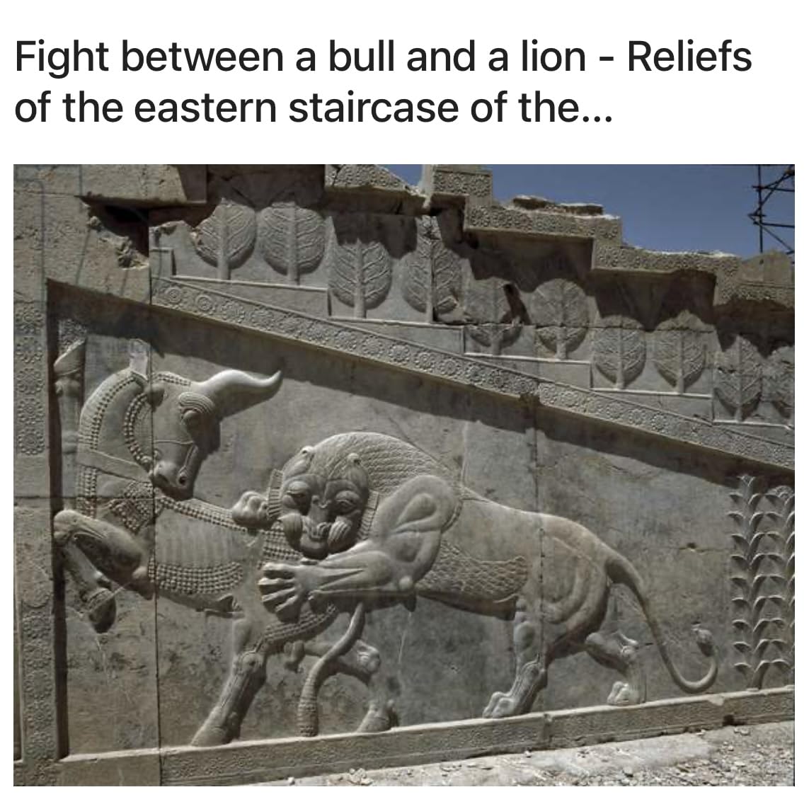 Sterling Silver Persian Empire Lion Bull Fight Achaemenid Iranian Necklace Pendant