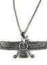 Sterling Silver Large Persian Zoroastrian Farvahar Farvahar Necklace