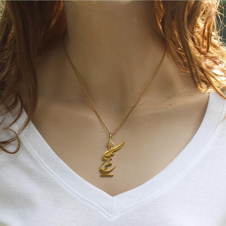 Asoodehdelan Persian Farsi Poem Hich Say Nothing Necklace Pendant Gift Rumi Poem Necklace