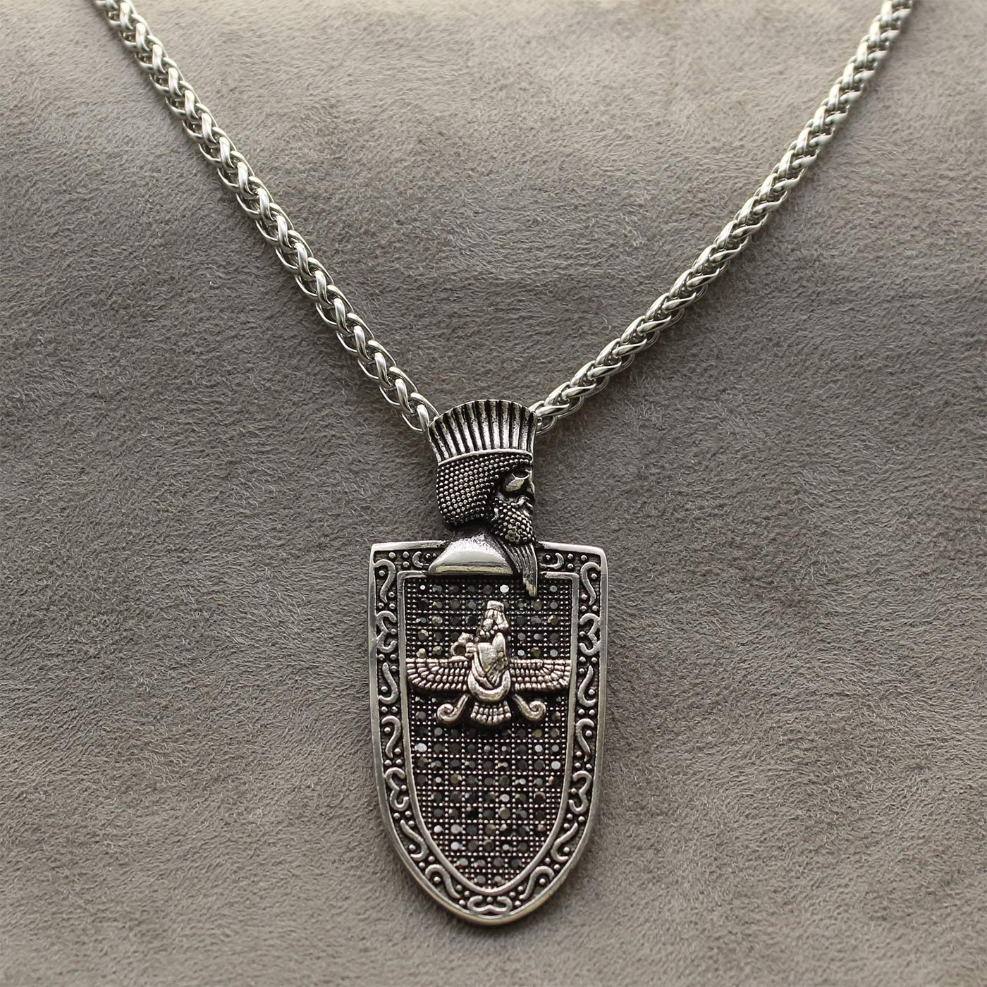 Cyrus The Great Farvahar Necklace Chain Persian King Necklace