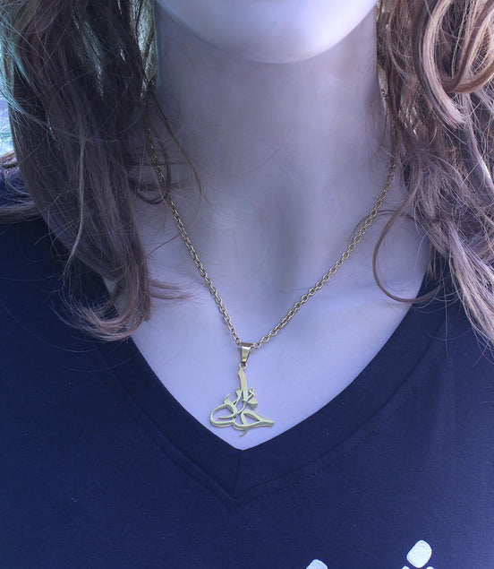 Asoodehdelan Unisex Persian Farsi God Khoda Necklace Pendent Chain