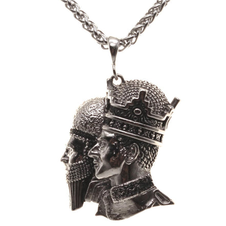 Asoodehdelan Cyrus The Great And Reza Shah Pahlavi Persian Kings Necklace