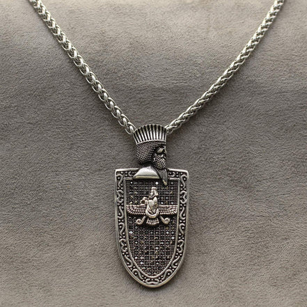 Cyrus The Great Farvahar Necklace Chain Persian King Necklace