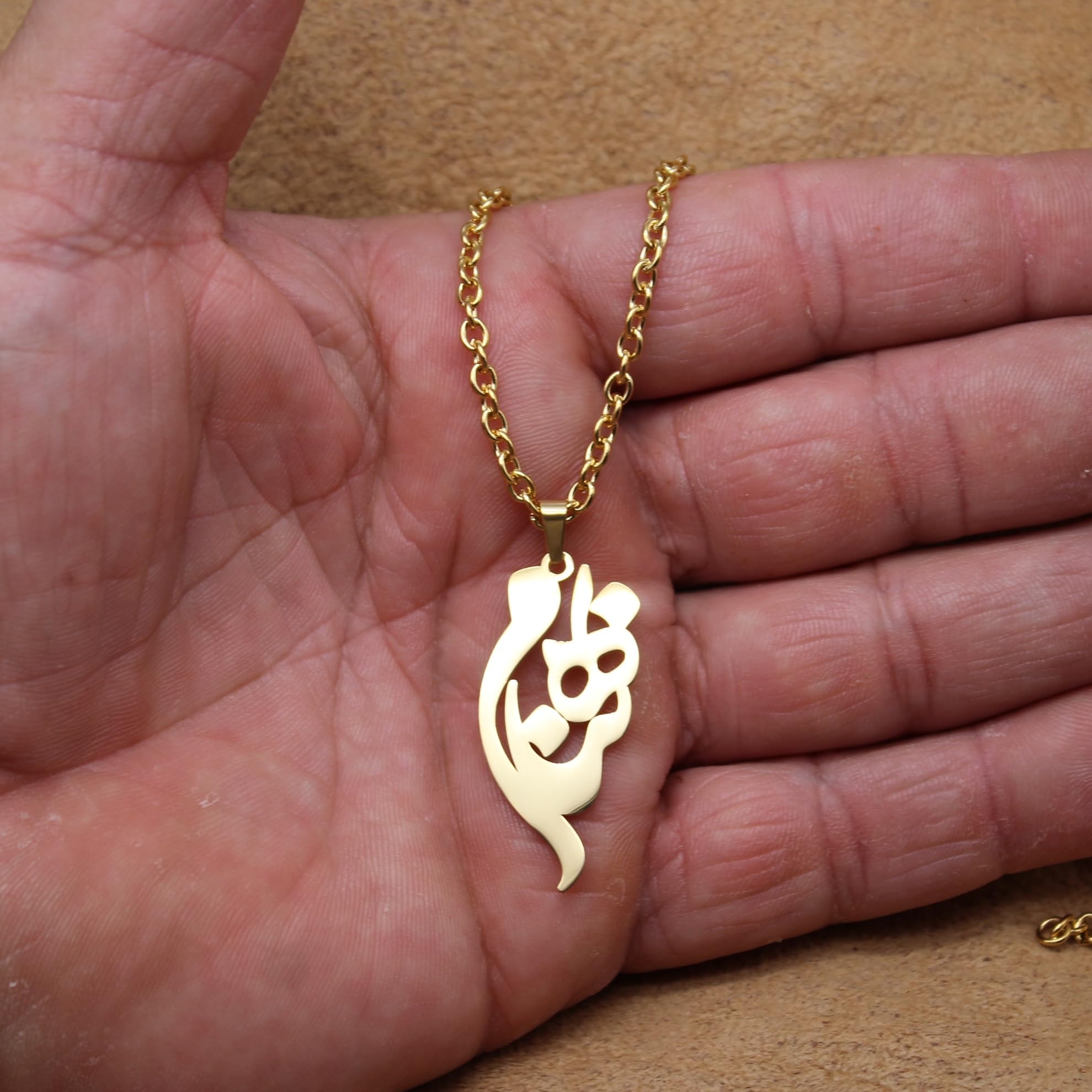 Customized Personalized Persian Farsi Name Necklace Behnam Pendant Chain
