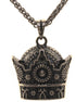 Asoodehdelan Sterling Silver Persian Pahlavi Kingdom Crown Necklace Chain Gift