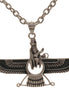 Asoodehdelan Sterling Silver Persian Farvahar Faravahar Necklace Pendant