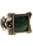 Asoodehdelan Handcrafted Sterling Silver Green Jade Perspolis Ring Size 9.5
