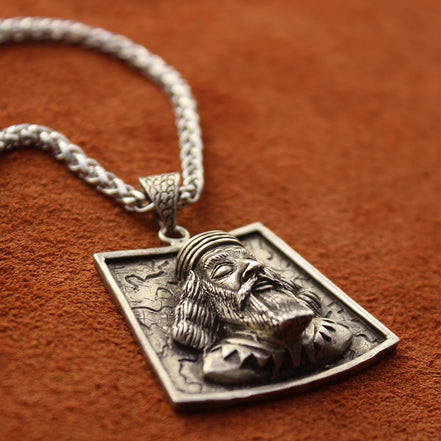 Sterling Silver Ahoura Mazda Zartosht Zarathustra Necklace Chain