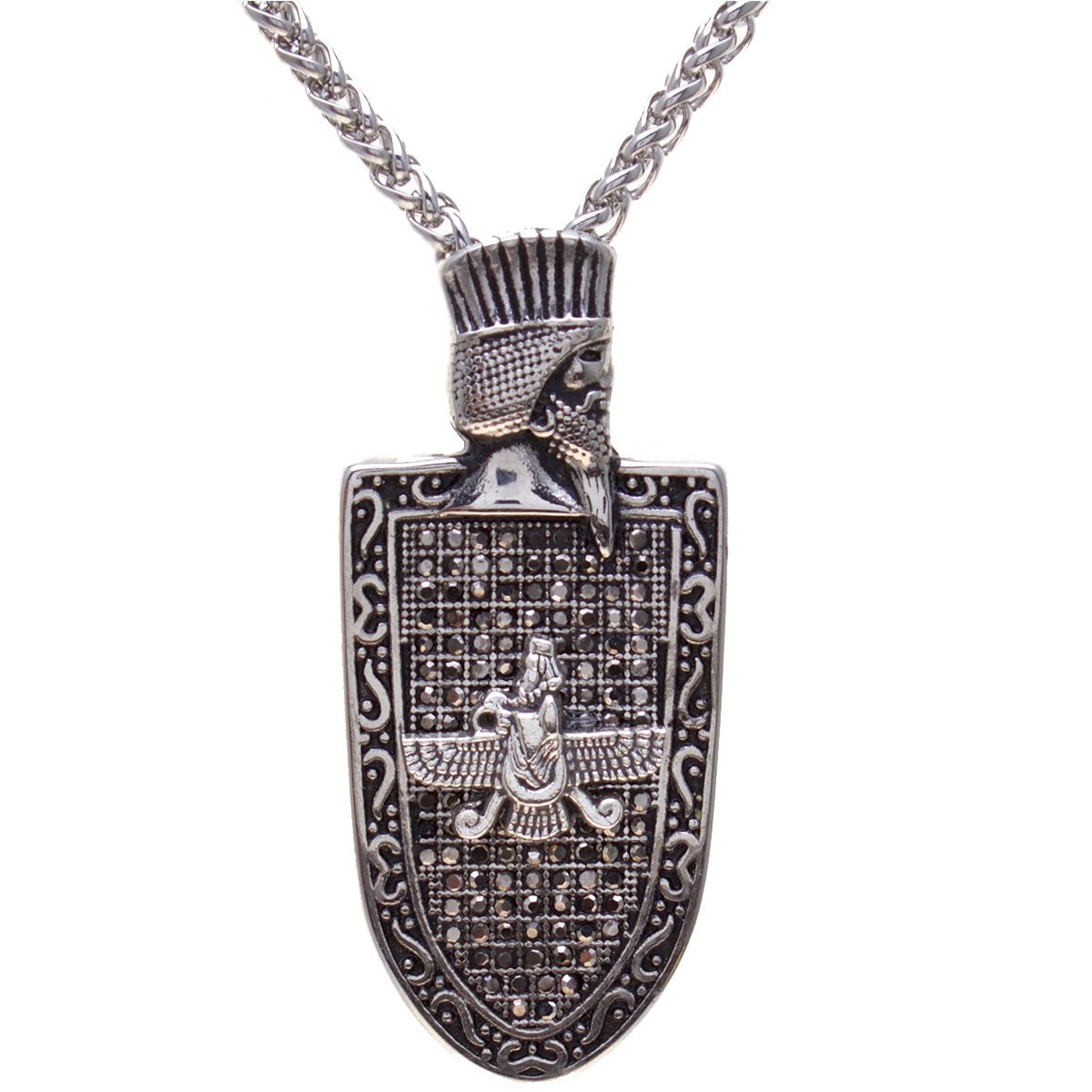 Cyrus The Great Farvahar Necklace Chain Persian King Necklace