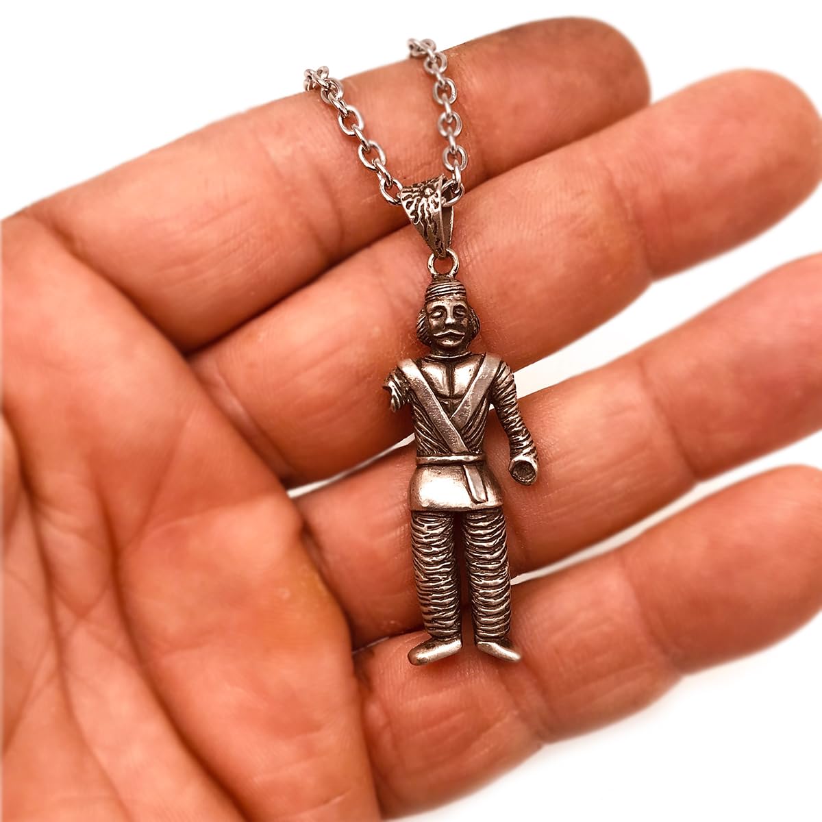 Sterling Silver Persian Parthian Hero Soorena Necklace Pendant