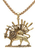 Persian Iranian Lion Sun Shir Khorshid Pahlavi Necklace