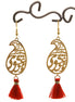 Iranian Persian Farsi Rumi Poem Earrings Necklace Set