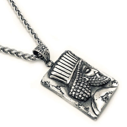 Asoodehdelan Sterling Silver Persian Achaemenid Officer Soldier Necklace Pendent