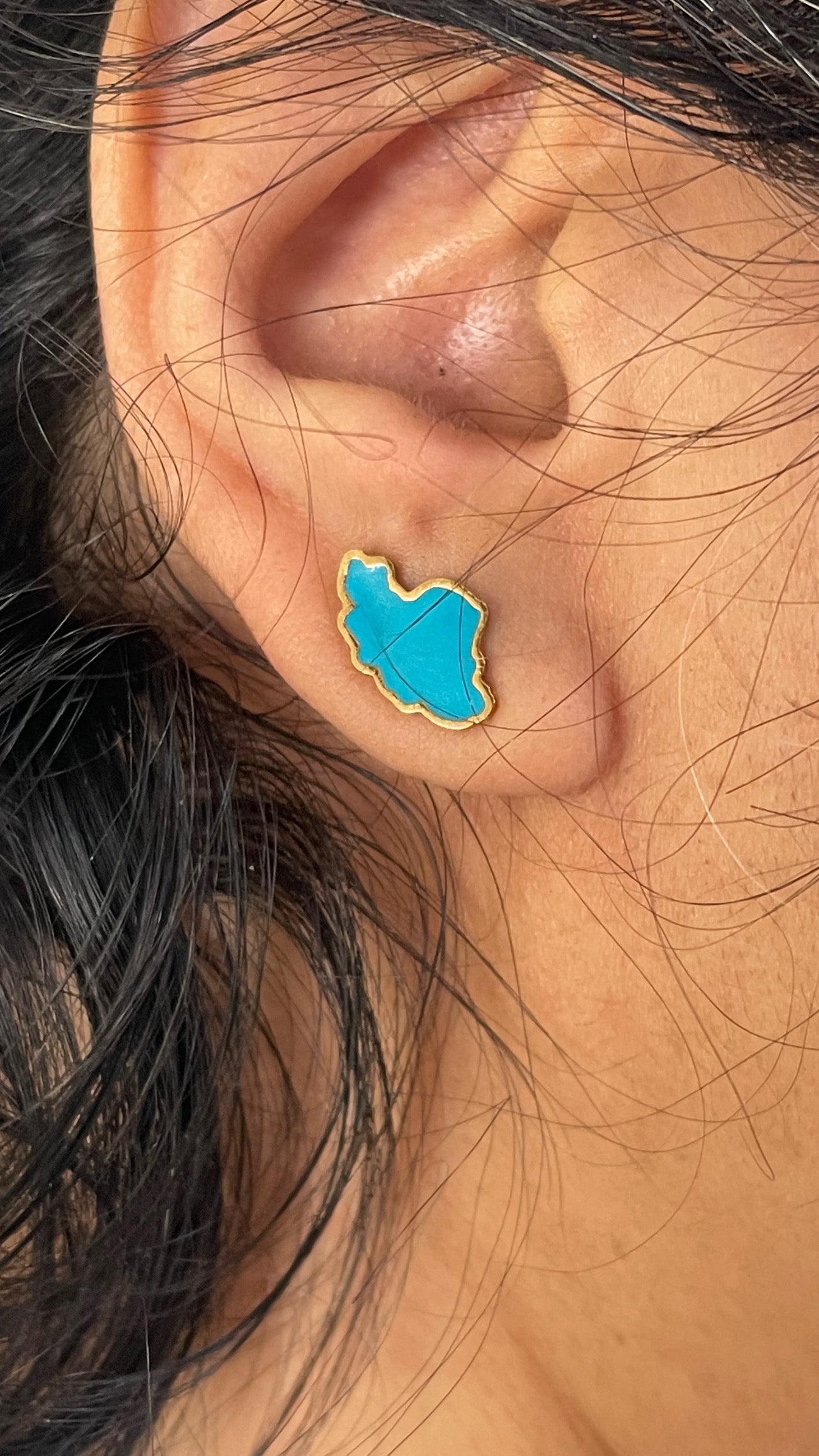 0 Iran Map Earrings