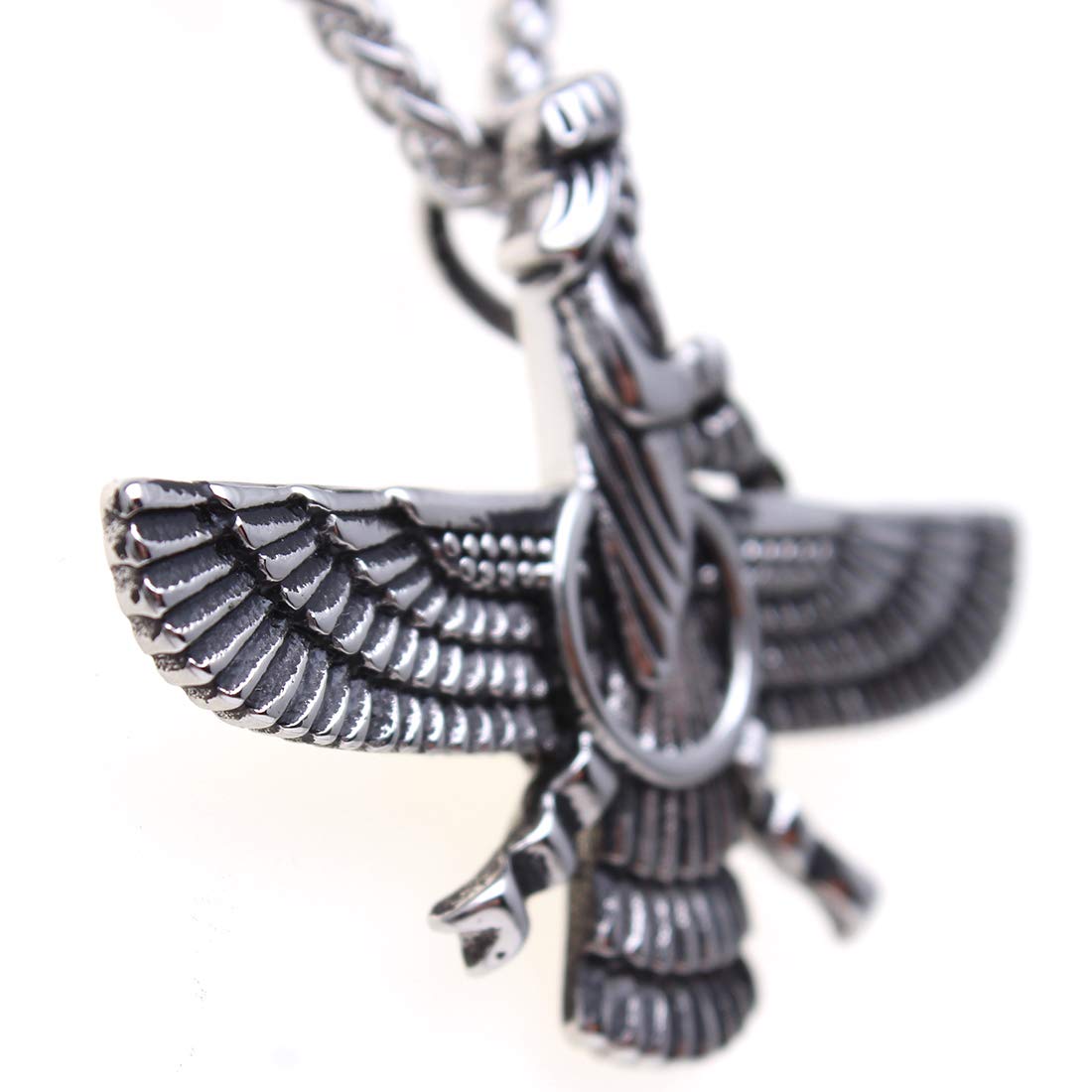 Large Farvahar Necklace Iranian Persian Art Iran Faravahar Necklace