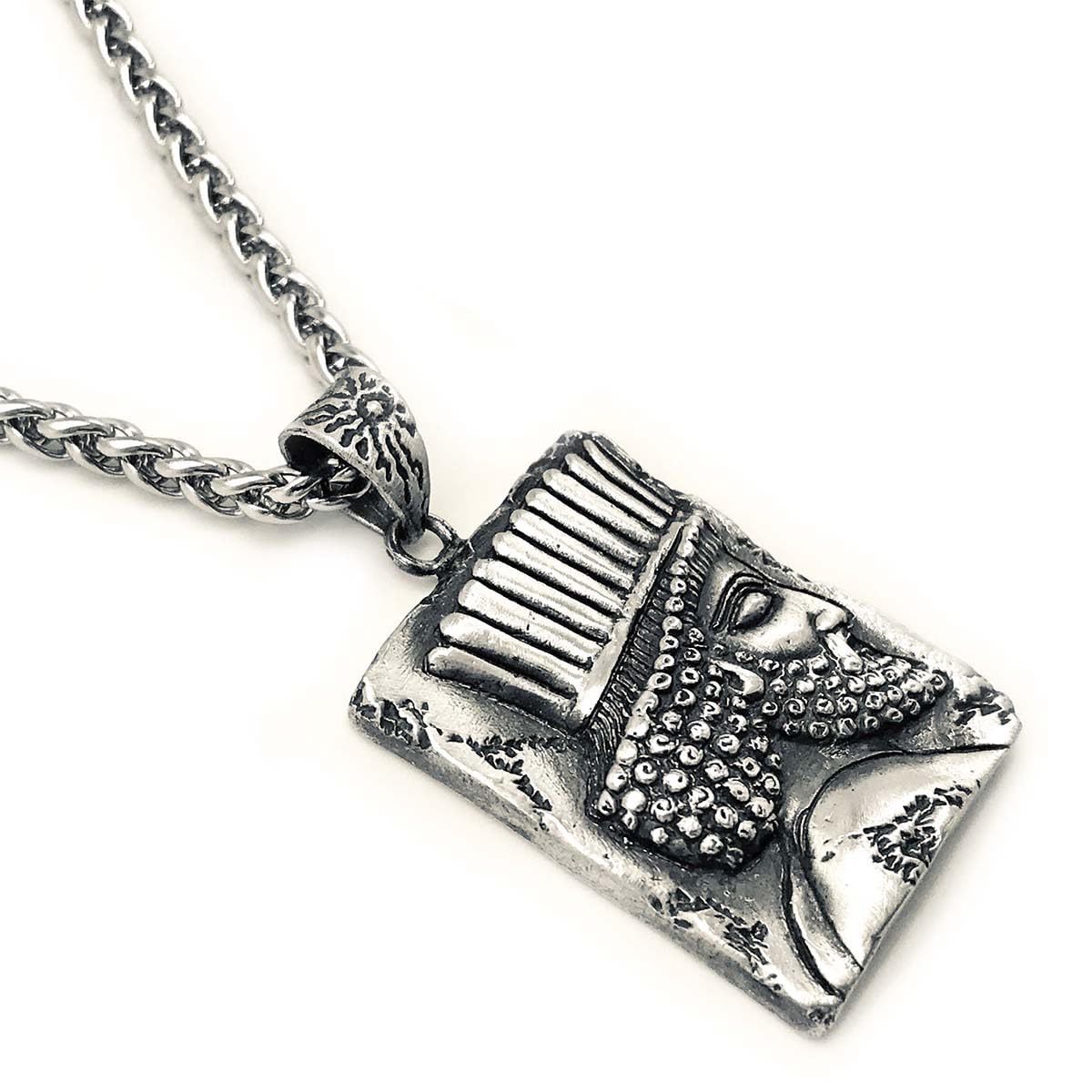 Asoodehdelan Sterling Silver Persian Achaemenid Officer Soldier Necklace Pendent