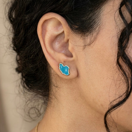 0 Iran Map Earrings