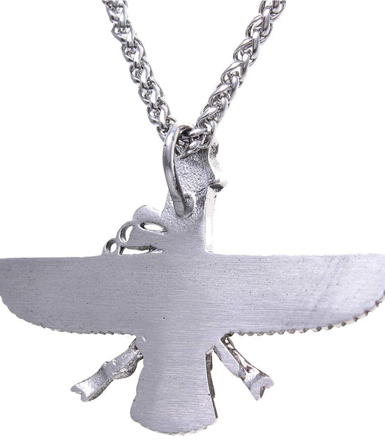 Large Farvahar Necklace Iranian Persian Art Iran Faravahar Necklace