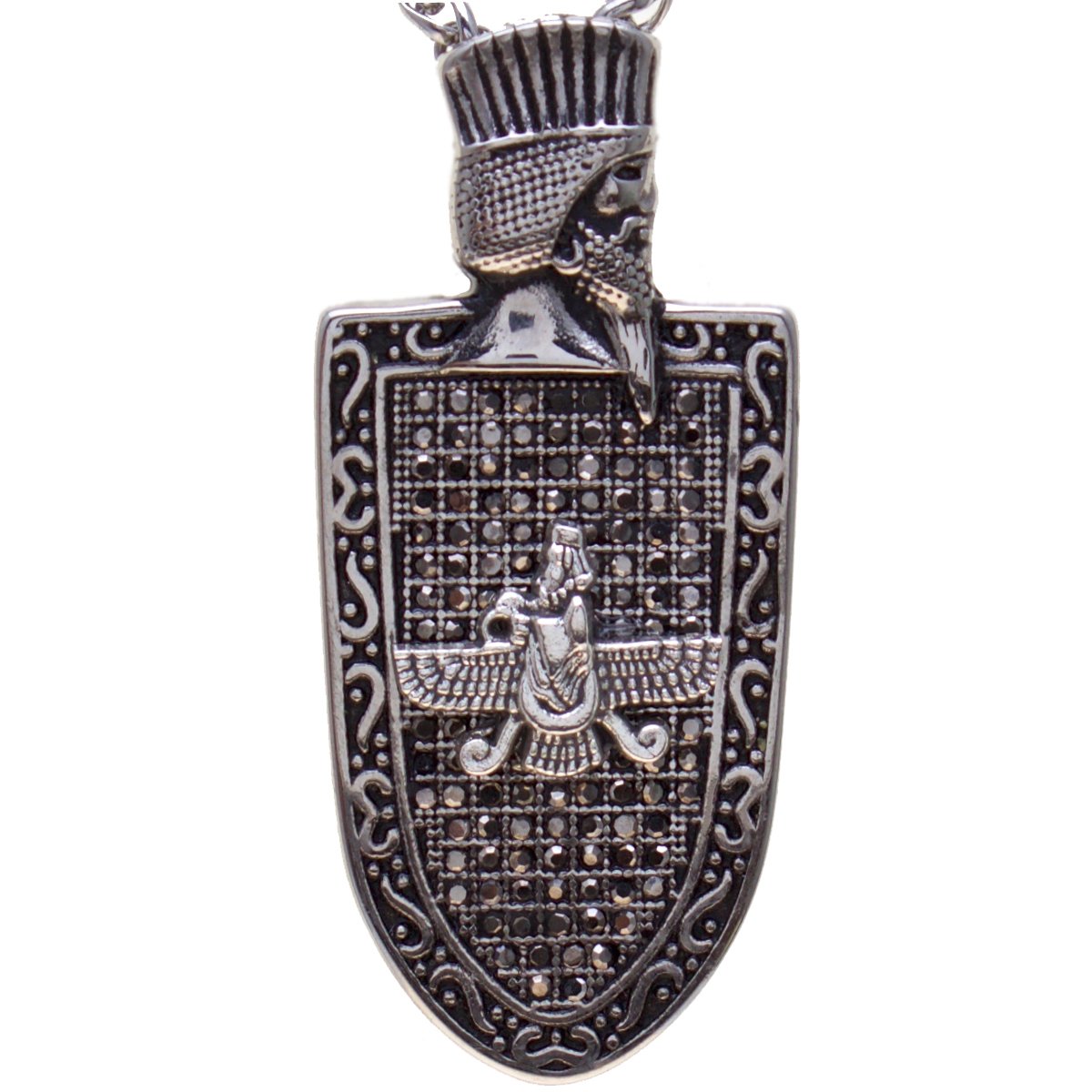 Cyrus The Great Farvahar Necklace Chain Persian King Necklace