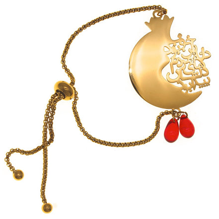 Iranian Persian Farsi Poem Pomegranate Anar seeds Bracelet Gift
