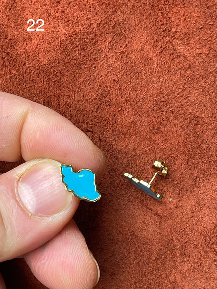 0 Iran Map Earrings