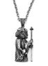 Asoodehdelan Sterling Silver Persian Hakhamaneshian Soldier Worrier Necklace Pendant