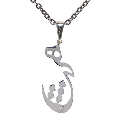 Asoodehdelan Persian Farsi Hich Heech Nothing Necklace Chain Pahlavi Farvahar Persia Art Gift