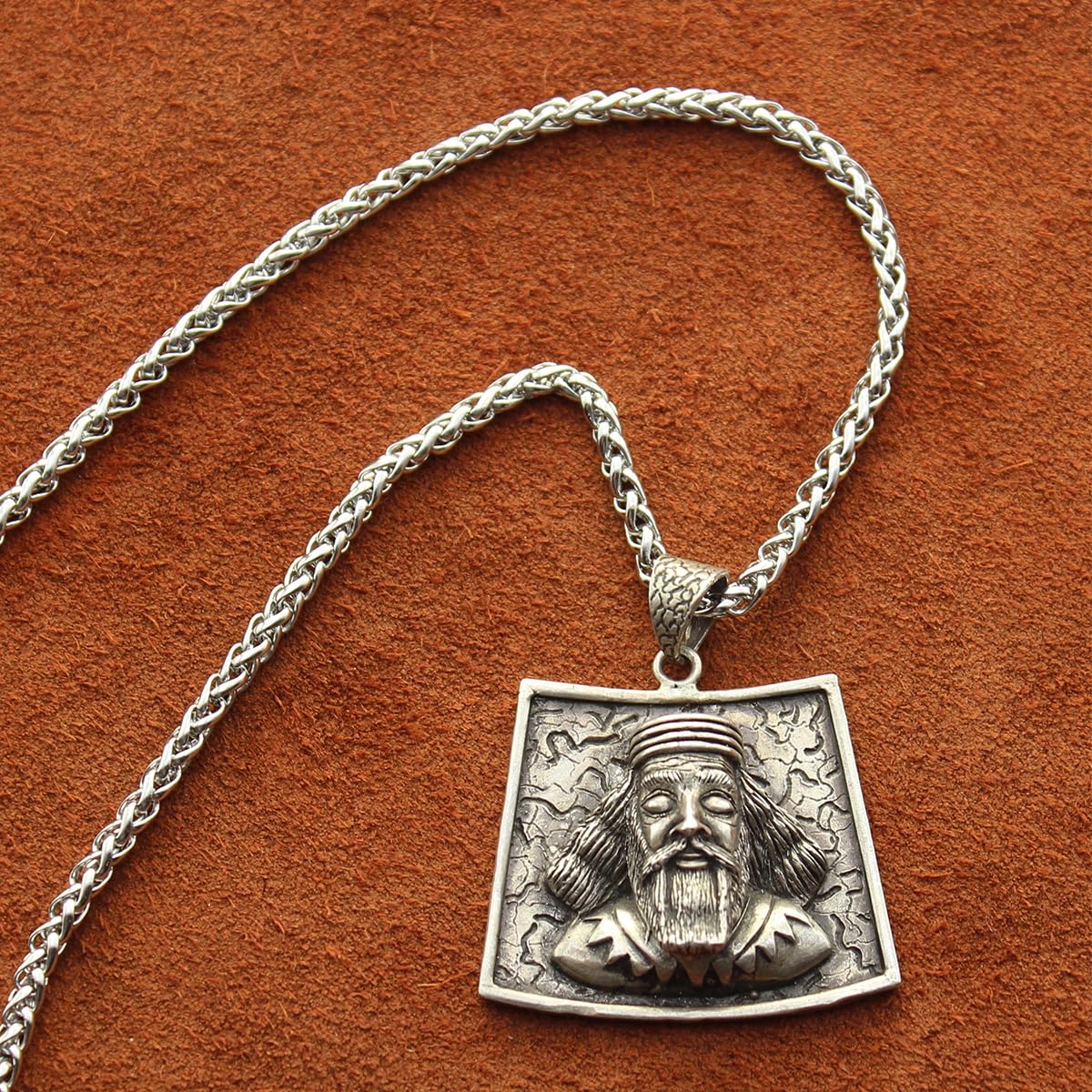 Sterling Silver Ahoura Mazda Zartosht Zarathustra Necklace Chain
