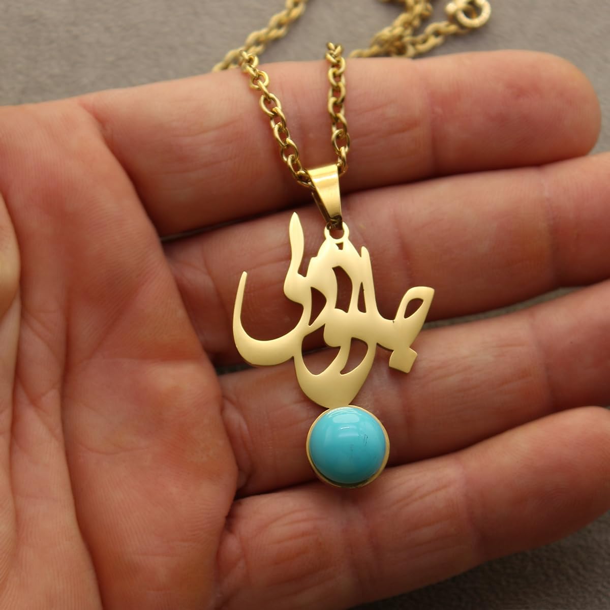 Iranian Persian Farsi Poem Necklace Pendant Chain