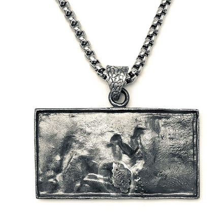 Sterling Silver The Darius Seal Persian King Necklace