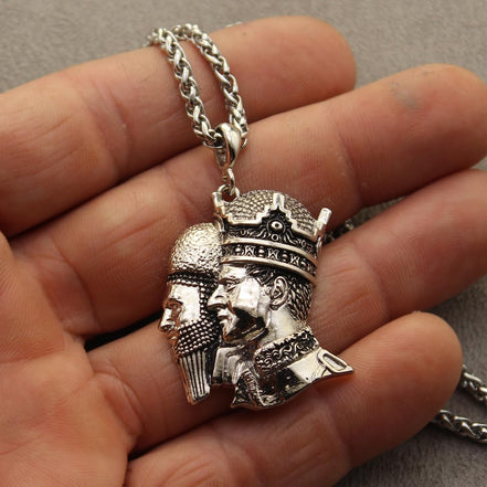 Asoodehdelan Cyrus The Great And Reza Shah Pahlavi Persian Kings Necklace