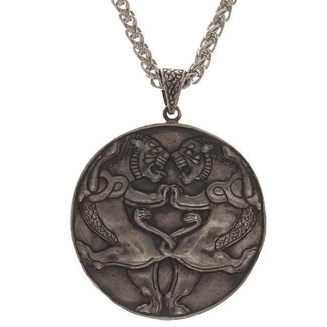 Sterling Silver Iranian Persian Necklace Achaemenid Lion Necklace