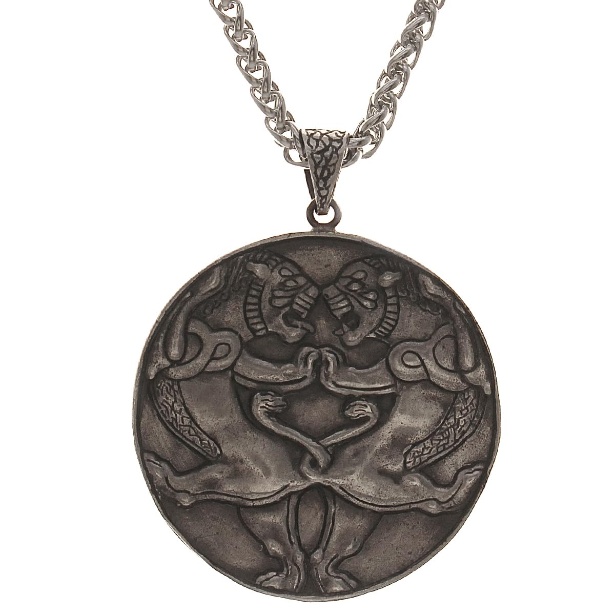 Sterling Silver Iranian Persian Necklace Achaemenid Lion Necklace