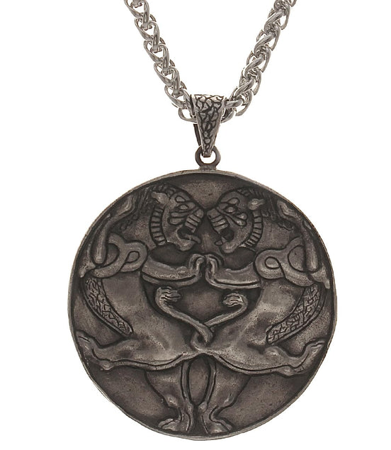 Sterling Silver Iranian Persian Necklace Achaemenid Lion Necklace