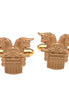 Iranian Persian Winged Lion Capital Of Column Cufflinks
