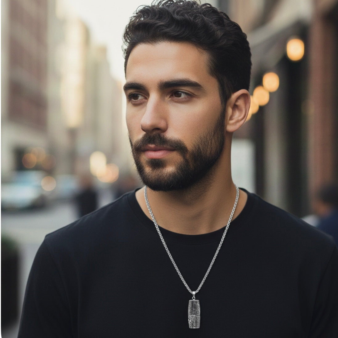 1 Large Cyrus The Great human right cylinder necklace